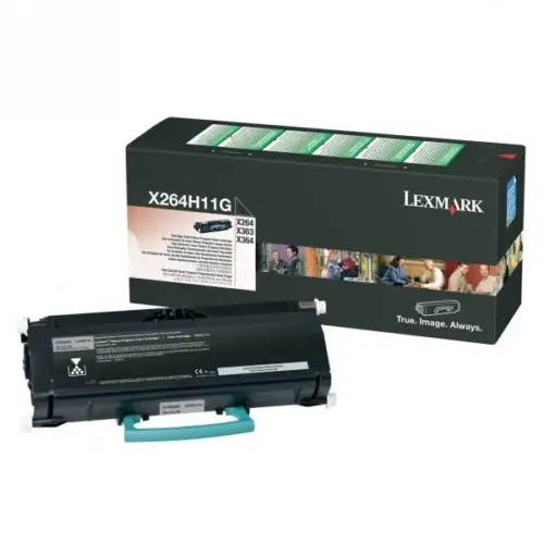КАСЕТА ЗА LEXMARK X264/X363/X364 - Black - Return program cartridge - PN X264H11G
