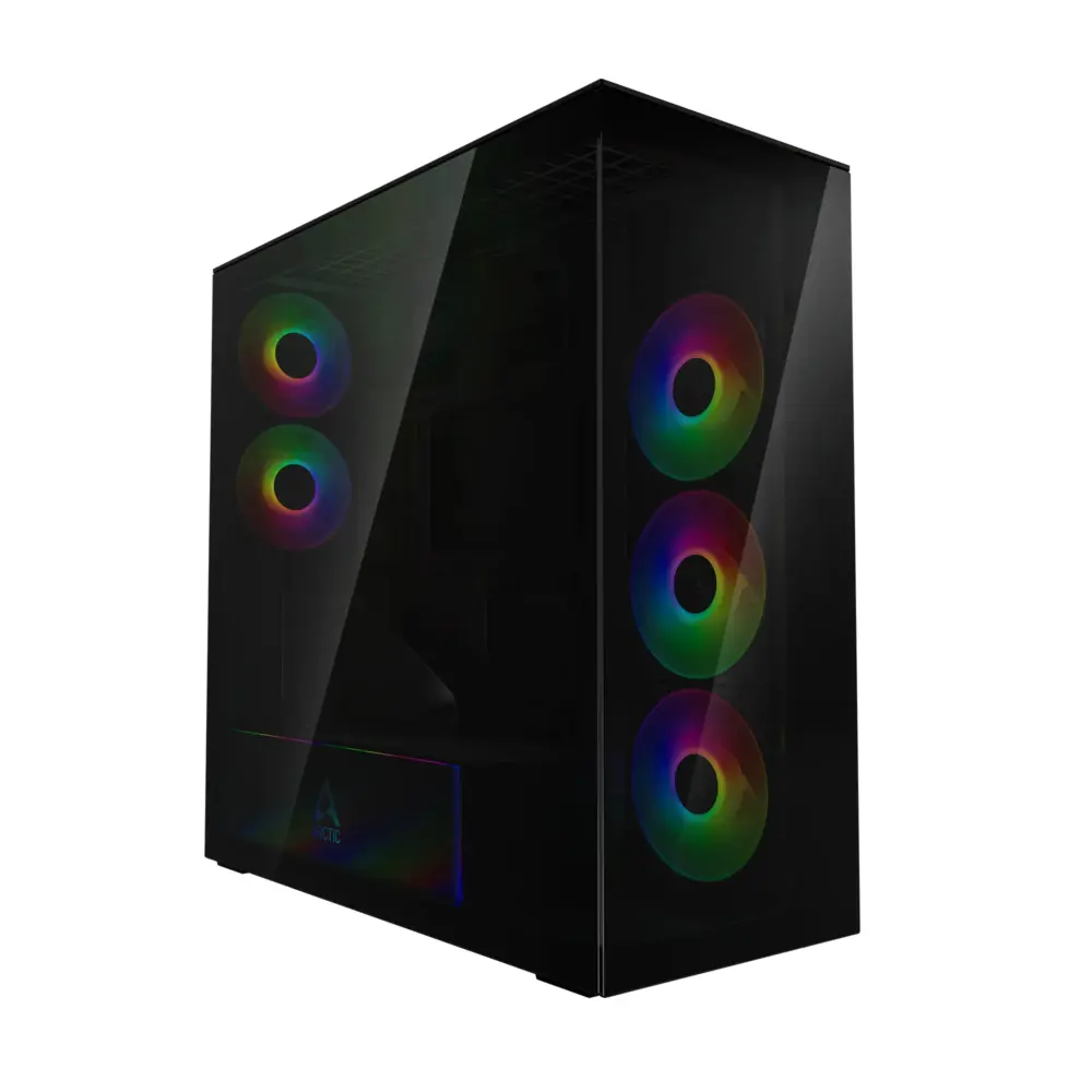 Кутия за компютър за компютър Arctic Xtender VG - Black Mid-Tower