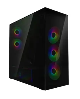 Кутия за компютър за компютър Arctic Xtender VG - Black Mid-Tower