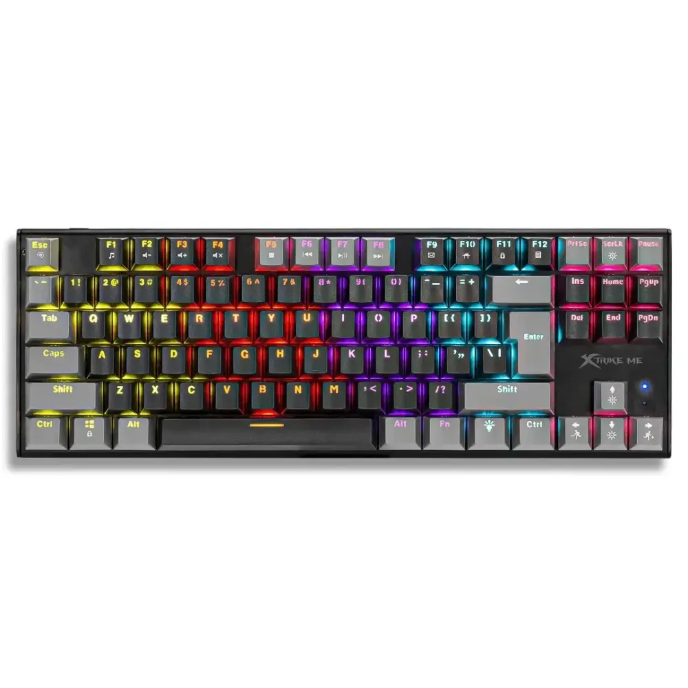 Xtrike ME геймърска механична клавиатура Gaming Mechanical keyboard 87 keys TKL - GK-989B - RED