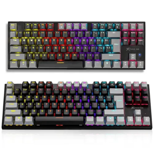 Alternative view of Xtrike ME геймърска механична клавиатура Gaming Mechanical keyboard 87 keys TKL - GK-989B - RED switches