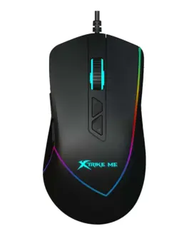 Xtrike ME Геймърска мишка Gaming Mouse GM-320 Black -12800dpi RGB