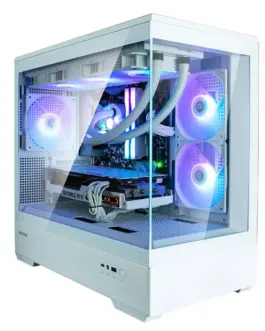 Zalman кутия Case mATX - P30 White - aRGB Tempered Glass