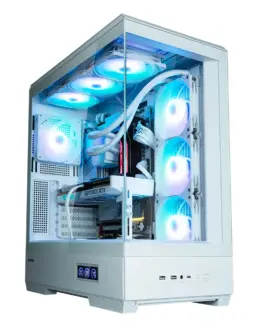 Zalman кутия Case ATX - P50 DS White - Digital Display Addressable RGB