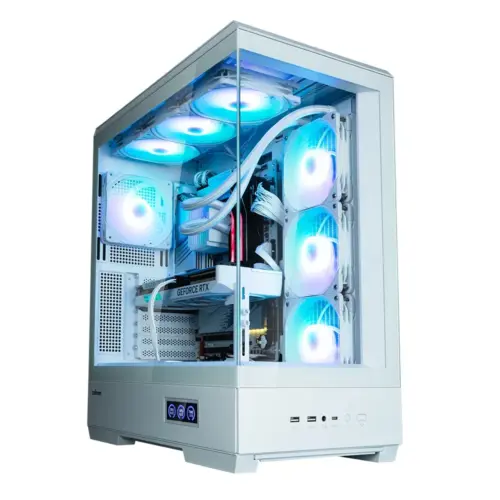Zalman кутия Case ATX - P50 DS White - Digital Display Addressable RGB