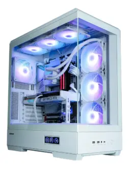 Alternative view of Zalman кутия Case ATX - P50 DS White - Digital Display, Addressable RGB