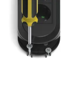 Alternative view of HAMA Разклонител, 6-гнезда на 90°, стенен монтаж, 223132