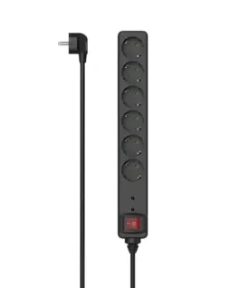 Alternative view of HAMA Разклонител, 6 гнeзда, със защита от пренапрежение, 223153