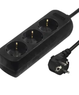 HAMA Разклонител 3гнезда 1.4мчерен