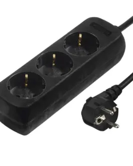 HAMA Разклонител 3гнезда 1.4мчерен