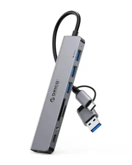 Orico хъб HUB USB3.0/2.0 HUB 8 port USB-C/A - YSA8-U3-GY-BP