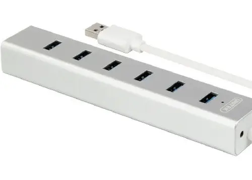 Unitek HUB 7x USB3.0 ALU. WITH POWER SUPLY; Y-3090