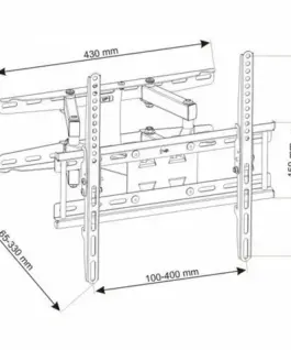 ART Bracket for TV 23-60 LED / LCD 45kg UX150 adjustable vertical/horizontal
