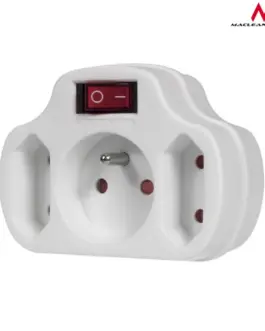 Maclean Current triple socket with a switch Energy MCE142