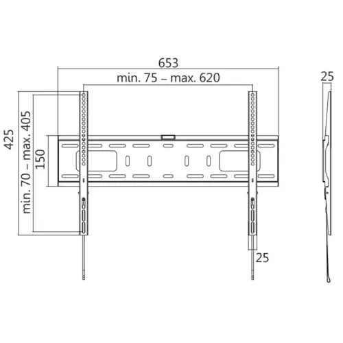 Alternative view of LogiLink TV wall mount VESA, 37-70, max. 50kg