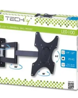 Alternative view of Techly Wall mount for TV LCD/L ED/PDP double arm 19-37 inch черен