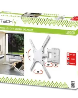 Alternative view of Techly Holder for LCD/LED 23-55inch regulation бял