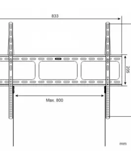Alternative view of Techly Holder for LCD/LED 42-80inch slim черен