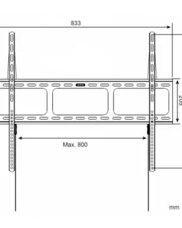 Alternative view of Techly Holder for LCD/LED 42-80inch slim черен