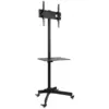 Techly Mobile stand LCD/LED 23-55 inches adjustable with shelf черен