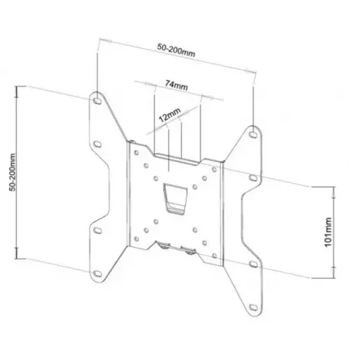 Alternative view of Techly Wall mount for TV LCD/L ED 13-37inch 35kg VESA