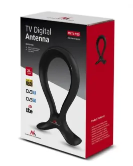 Alternative view of Maclean Indoor Antenna 2 in 1 TV Antenna + Headphone Stand