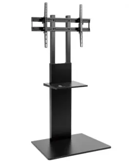 Maclean Slim TV Floor Stand Wit h Shelf MC-865