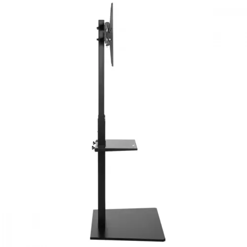 Alternative view of Maclean Slim TV Floor Stand Wit h Shelf MC-865