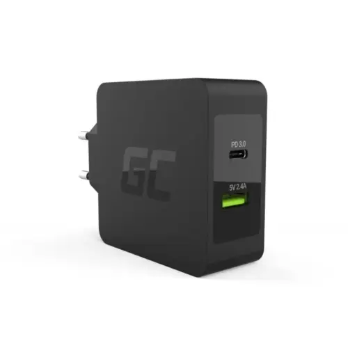Green Cell зарядно USB-C 45W PD +USB QC3.0+кабел USB-C