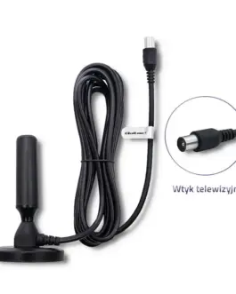 Alternative view of Qoltec TV antenna DVB-T2