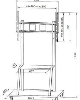 Alternative view of Techly Stojak LCD 55-100cali 150KG
