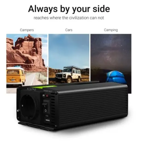 Alternative view of Green Cell Car power inverter Inverter 24V 500W/1000W