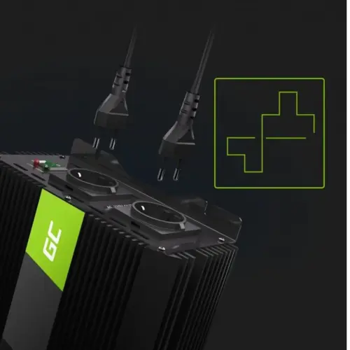 Alternative view of Green Cell Car power inverter Inverter 12V 2000W/4000W