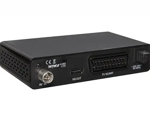 Alternative view of Wiwa Tuner H.265 LITE DVB-T/DVB-T2 H.265 HD