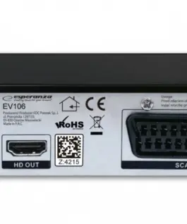 Alternative view of Esperanza Tuner EV106 DVB-T/T2 H.265/HEVC