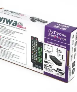 Wiwa Tuner TV H.265 MINI LED DVB-T/DVB-T2 H.265 HD