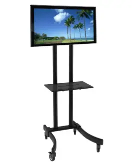 Alternative view of Techly Mobile TV stand 32-70 inches 40 kg adjustable