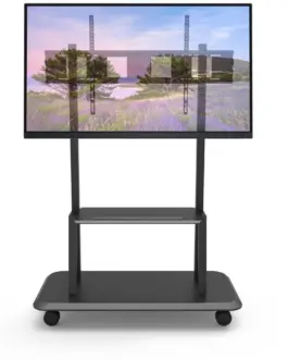 Alternative view of Techly Mobile TV stand 55-150 inches 150kg, interactive board