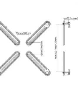 Maclean Non-VESA Screen адаптер Maclean MC-899