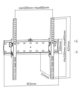 Alternative view of Gembird TV wall mount (tilt), 32 inches-55 inches