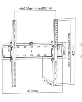 Alternative view of Gembird TV wall mount (tilt), 32 inches-55 inches