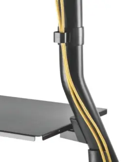 Alternative view of Techly Trolley Floor Support for TV LCD/LED 60-105 inch, 100kg