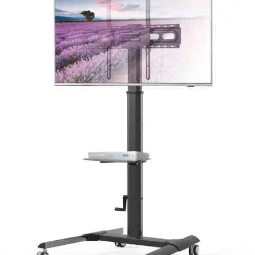 Alternative view of Techly Mobile LCD/LED stand 32-70 inches, 40 kg with a shelf