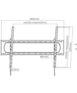 Maclean Heavy Duty TV Wall Moun t MC-750N
