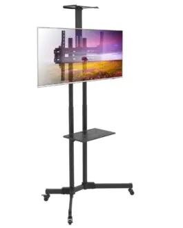 Alternative view of Techly Mobile stand for TV 37-70 inches, 50 kg, 2 shelves
