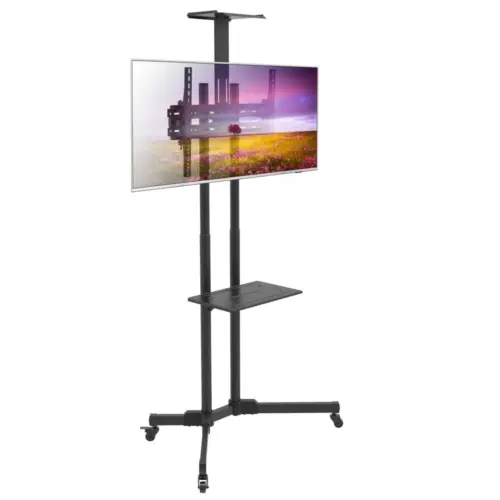 Alternative view of Techly Mobile stand for TV 37-70 inches, 50 kg, 2 shelves