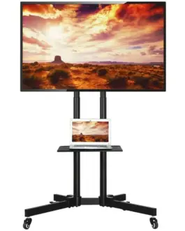 Techly Mobile stand for TV 37-70 inches 50 kg 2 shelves