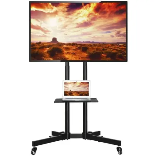 Techly Mobile stand for TV 37-70 inches 50 kg 2 shelves