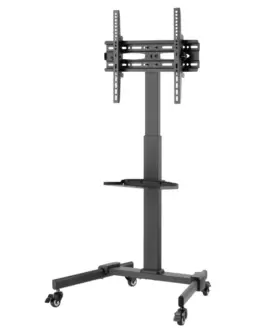 Alternative view of Techly Mobile TV stand 32-55 inches, 35kg, AV shelf