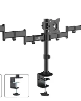 Maclean Holder Desktop 3 LCD monitors twin arms of the MC-691 13 -27 8kg